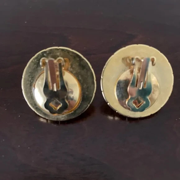 Vintage 90’s pearl and gold earrings - Picture 2 of 6